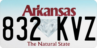 AR license plate 832KVZ