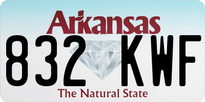 AR license plate 832KWF