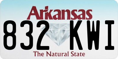 AR license plate 832KWI
