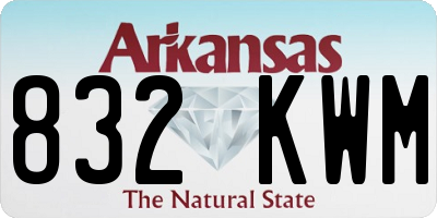 AR license plate 832KWM