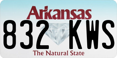 AR license plate 832KWS
