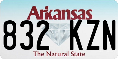 AR license plate 832KZN