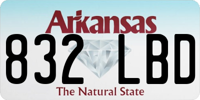 AR license plate 832LBD