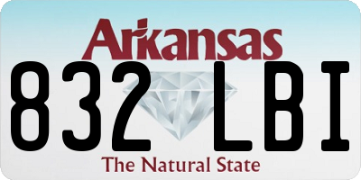 AR license plate 832LBI