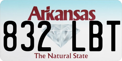 AR license plate 832LBT