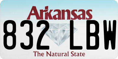 AR license plate 832LBW