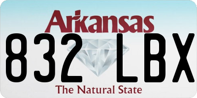 AR license plate 832LBX