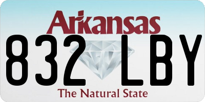AR license plate 832LBY