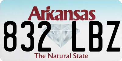 AR license plate 832LBZ