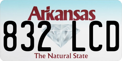 AR license plate 832LCD