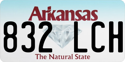 AR license plate 832LCH
