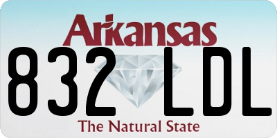 AR license plate 832LDL