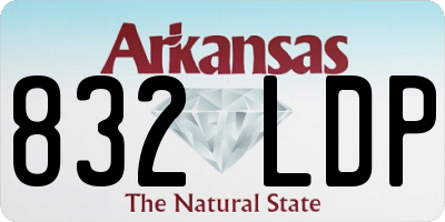 AR license plate 832LDP