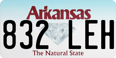 AR license plate 832LEH