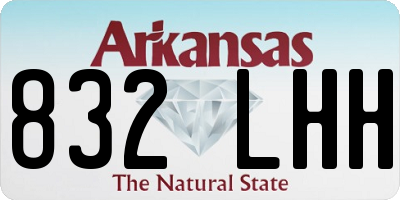 AR license plate 832LHH