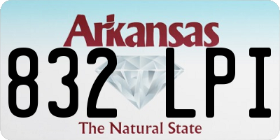 AR license plate 832LPI