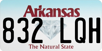 AR license plate 832LQH
