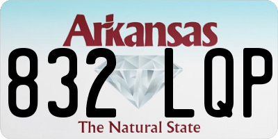AR license plate 832LQP
