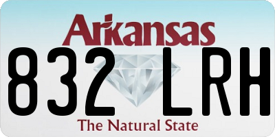 AR license plate 832LRH