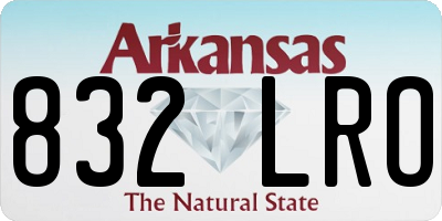AR license plate 832LRO