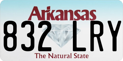 AR license plate 832LRY