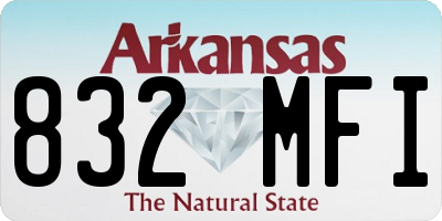 AR license plate 832MFI