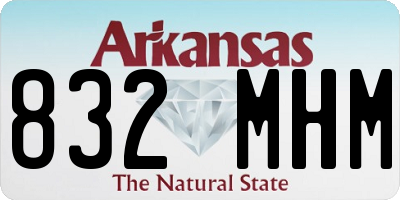AR license plate 832MHM