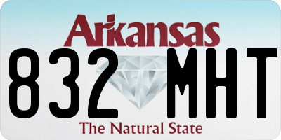 AR license plate 832MHT