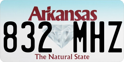 AR license plate 832MHZ