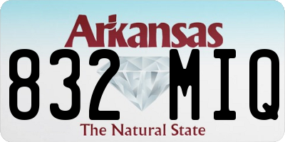 AR license plate 832MIQ