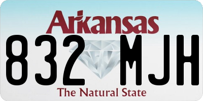 AR license plate 832MJH