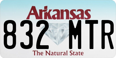 AR license plate 832MTR