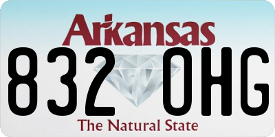 AR license plate 832OHG