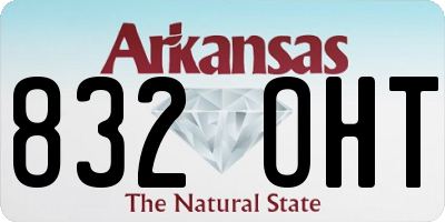 AR license plate 832OHT