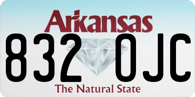 AR license plate 832OJC