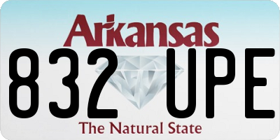 AR license plate 832UPE