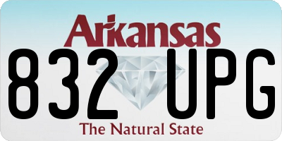 AR license plate 832UPG