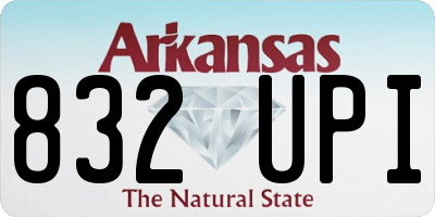 AR license plate 832UPI