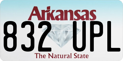 AR license plate 832UPL