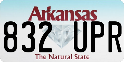 AR license plate 832UPR