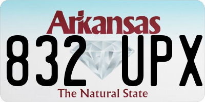 AR license plate 832UPX