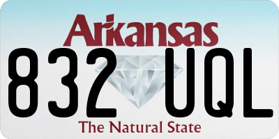 AR license plate 832UQL