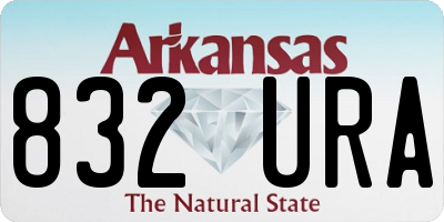 AR license plate 832URA