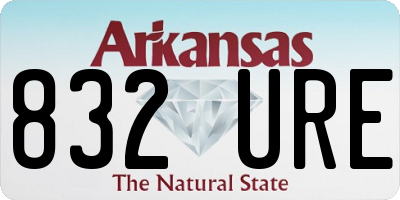 AR license plate 832URE