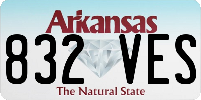AR license plate 832VES