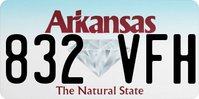 AR license plate 832VFH