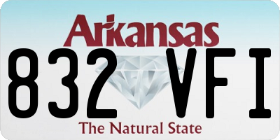 AR license plate 832VFI