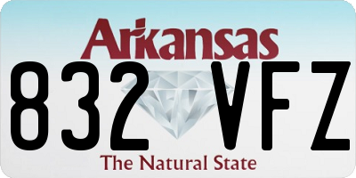 AR license plate 832VFZ