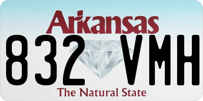 AR license plate 832VMH