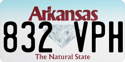 AR license plate 832VPH